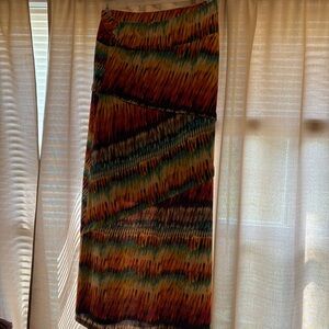 Robert Louis Vibrant Multicolor Maxi Skirt